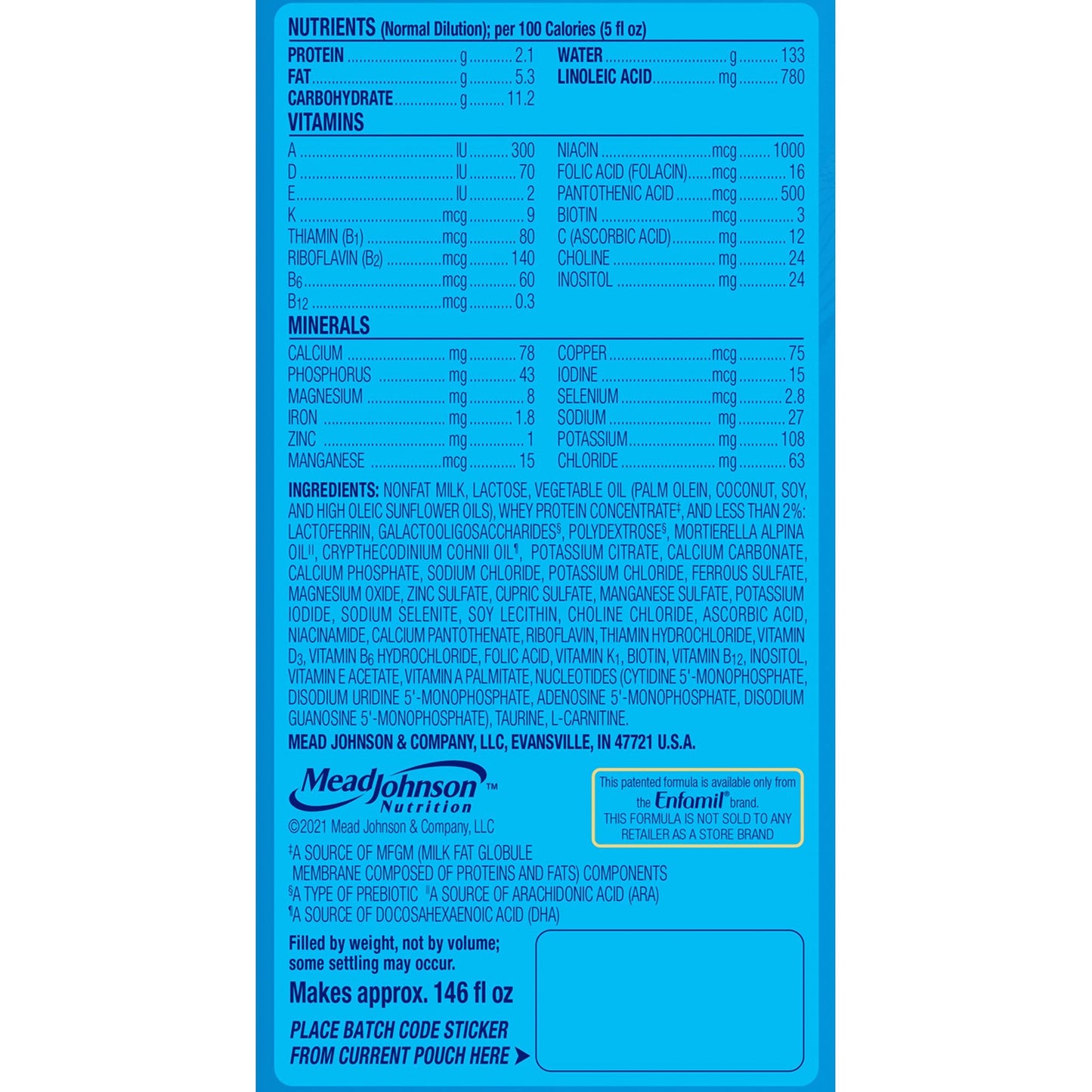 Enfamil™ Enspire™ Infant Formula, 20.5-ounce canister