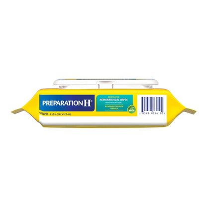 Preparation H® Medicated Hemorrhoidal Wipes w/ Witch Hazel & Aloe, Max Strength