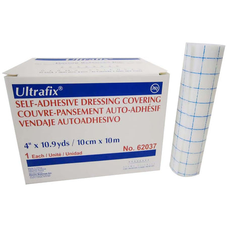 Gentell 62037 Ultrafix Nonwoven Dressing Retention Tape, 4 Inch x 11 Yard, White