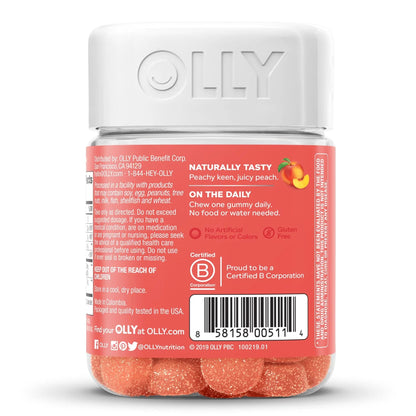 Prebiotic / Probiotic Dietary Supplement OLLY® Probiotic + Prebiotic 30 per Bottle Gummy