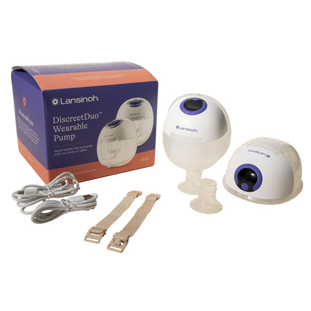 Emerson Healthcare 53751 Hands Free Double Electric Breast Pump Lansinoh DiscreetDuo