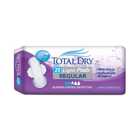 Secure Personal Care 975703 TotalDry Light Absorbency Bladder Control Pad, 11-Inch Length
