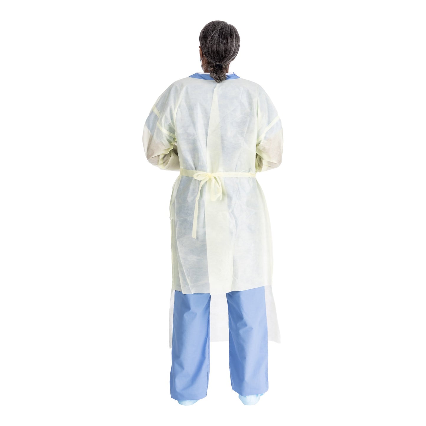 Protective Procedure Gown Halyard Basics 2X-Large Yellow NonSterile AAMI Level 2 Disposable