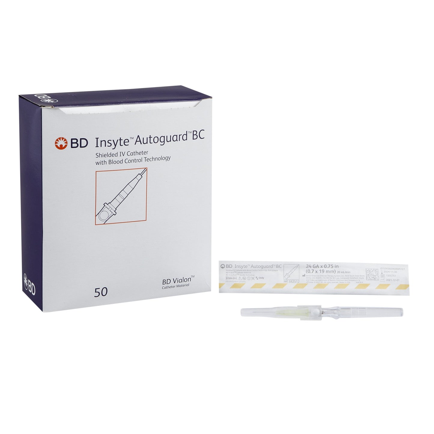 Insyte™ Autoguard™ Peripheral IV Catheter, 24 Gauge
