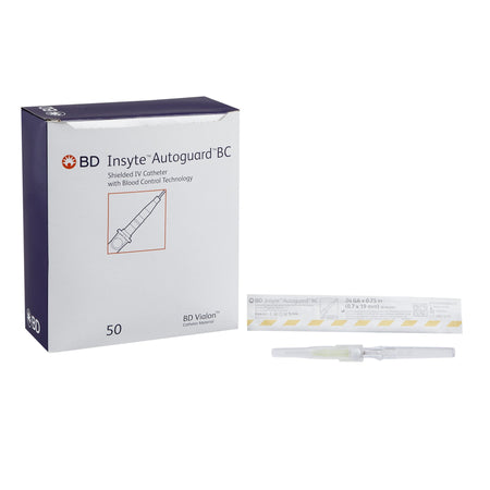 BD 382512 Insyte Autoguard Peripheral IV Catheter, 24 Gauge