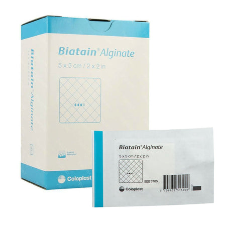 Coloplast 3705 Biatain Calcium Alginate Dressing, 2 x 2 inch