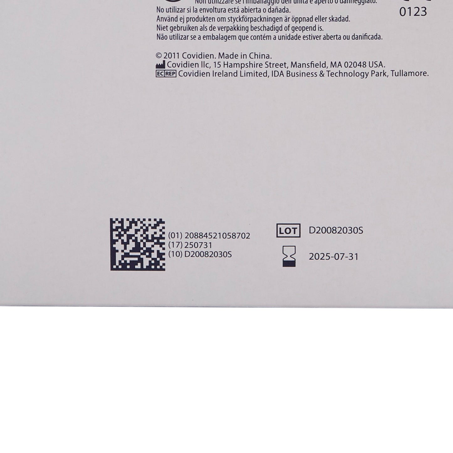 Curity™ Sterile USP Type VII Gauze Sponge, 4 x 4 Inch, 8-Ply