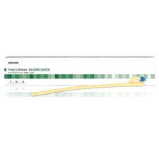 McKesson Silicone Coated Latex Foley Catheter, Standard Tip, 14 Fr.
