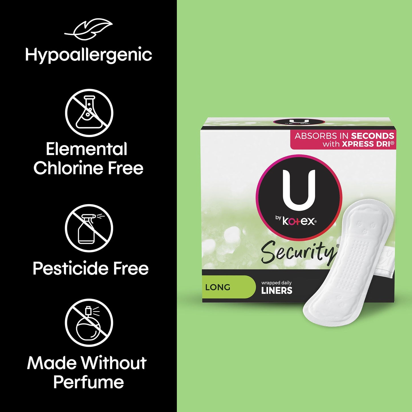 U By Kotex® Lightdays® Liners, Long