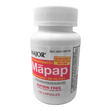 Major Pharmaceuticals 904198760 Mapap Acetaminophen Pain Relief