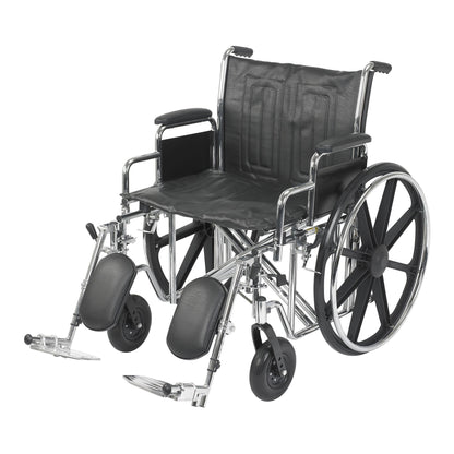 McKesson Bariatric Wheelchair, 22 Inch Seat Width