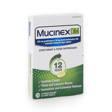 Reckitt Benckiser 63824005632 Mucinex DM Guaifenesin / Dextromethorphan HBr Cold and Cough Relief