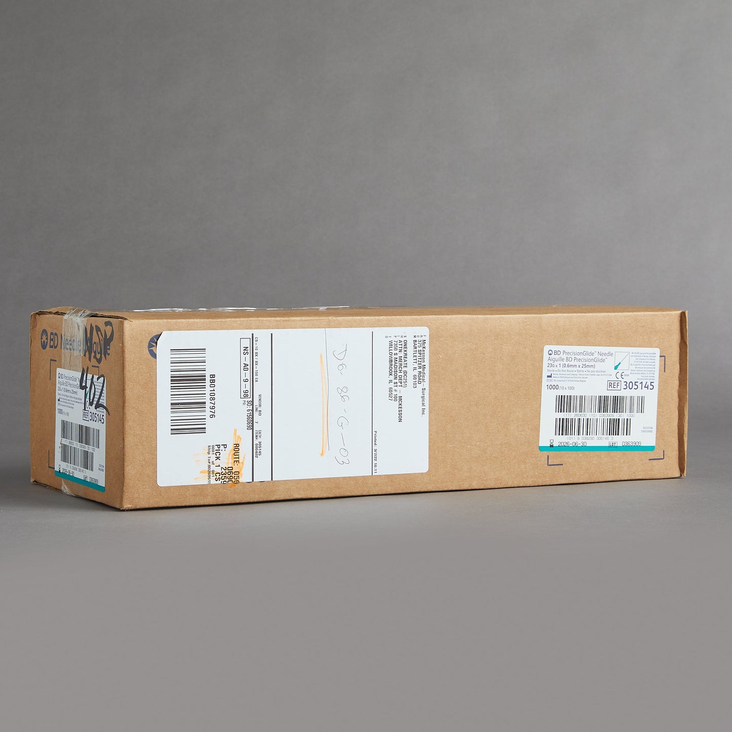 BD 305145 PrecisionGlide Hypodermic Needle, 23 Gauge, 1 Inch Length by BD product image - view 5