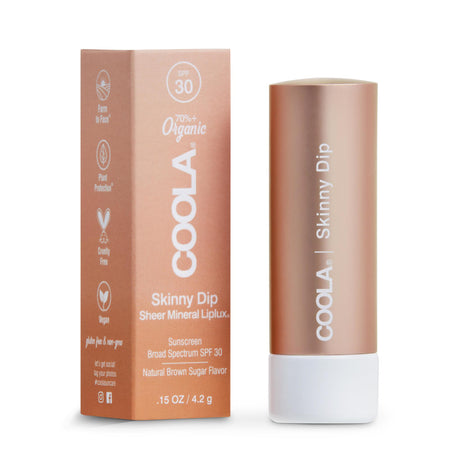 Mineral Liplux® Organic Lip Balm Sunscreen SPF 30, Skinny Dip Tint