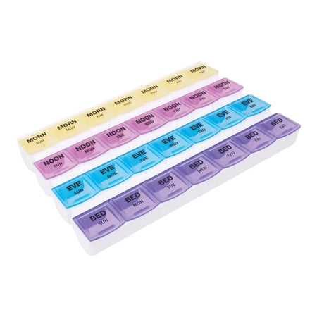 Fabrication Enterprises 85-0101 Mediplanner 7-Day, Four Times a Day Pill Organizer