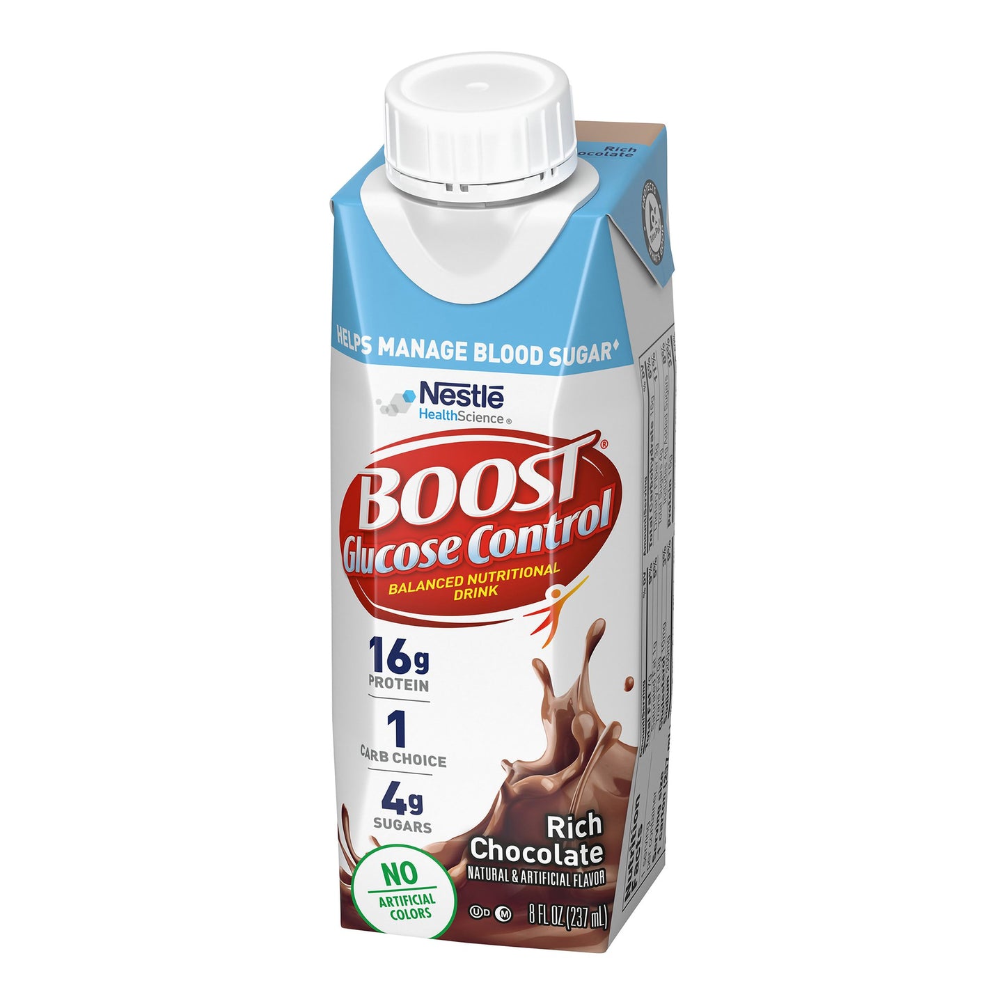 Boost® Glucose Control Chocolate Balanced Nutritional Drink, 8-ounce carton