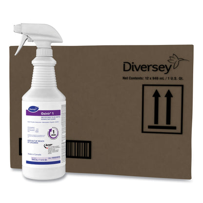 Oxivir® 1 RTU Surface Disinfectant Cleaner, Spray Bottle, 1 qt.