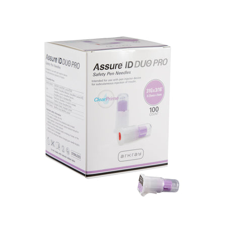 Arkray USA 277531 Assure ID DUO Pro Safety Insulin Pen Needle, 31 Gauge, 5 mm Length