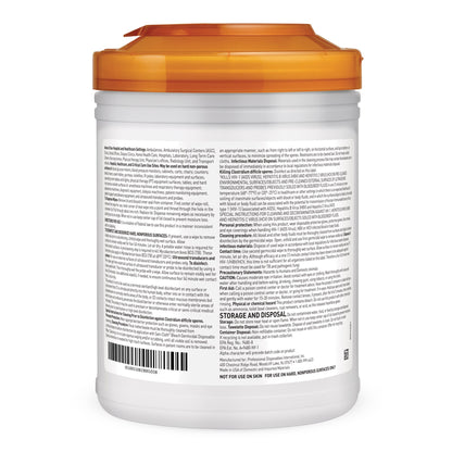 Sani-Cloth® Surface Disinfectant Cleaner Bleach Wipe, 75 Wipes per Canister
