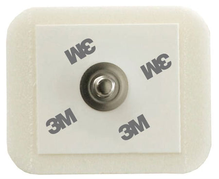 3M 2228 ECG Monitoring Electrode Snap Connector Sticky Gel Foam Backing Adult Non-Radiolucent 50 per Pack