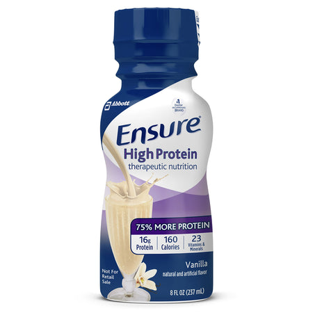 Abbott Nutrition 64136 Ensure High Protein Therapeutic Nutrition, Vanilla, 8-ounce bottle