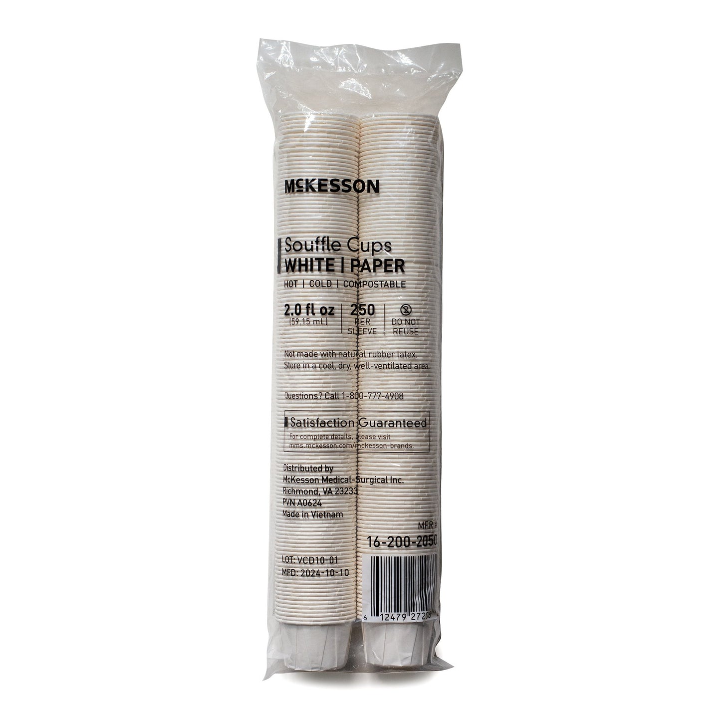 Souffle Cup McKesson 2 oz. White Paper Disposable