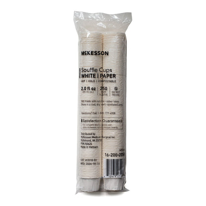 Souffle Cup McKesson 2 oz. White Paper Disposable
