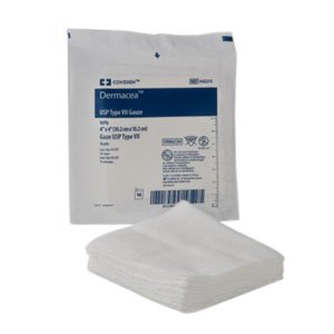 Cardinal 441208 Dermacea Sterile USP Type VII Gauze Sponge, 3 x 3 Inch, 12-Ply