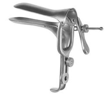 Vaginal Speculum MeisterHand® Pederson NonSterile OR Grade German Stainless Steel X-Narrow Double Blade Duckbill Reusable Without Light Source Capability