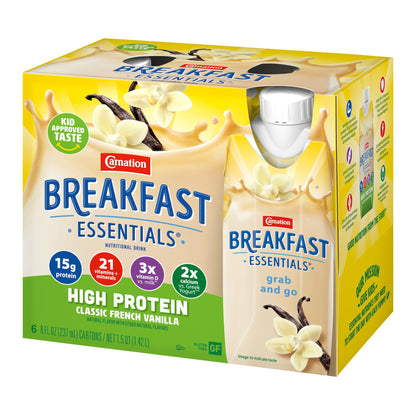 Carnation Breakfast Essentials® High Protein Vanilla Nutritional Drink, 8-oz.