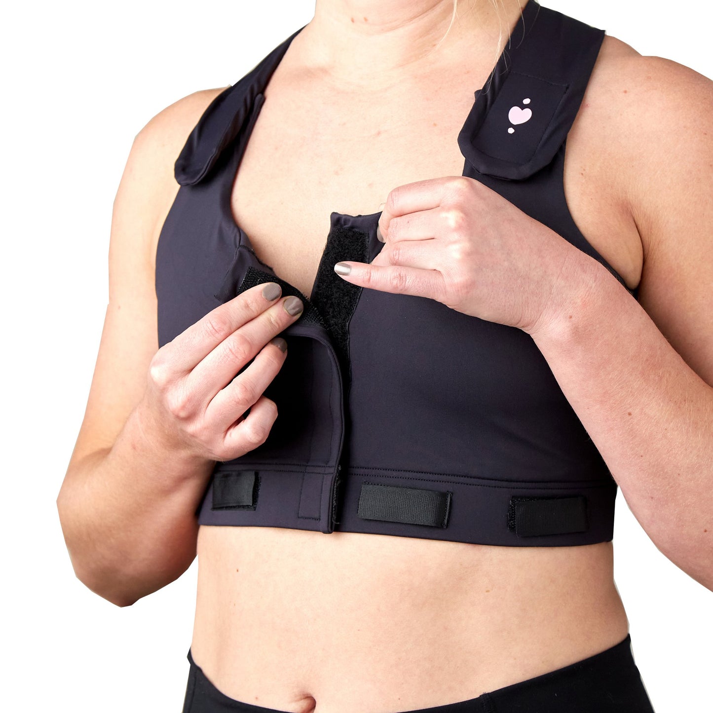 Larissa™ Post-Surgical Bra, Black, Medium