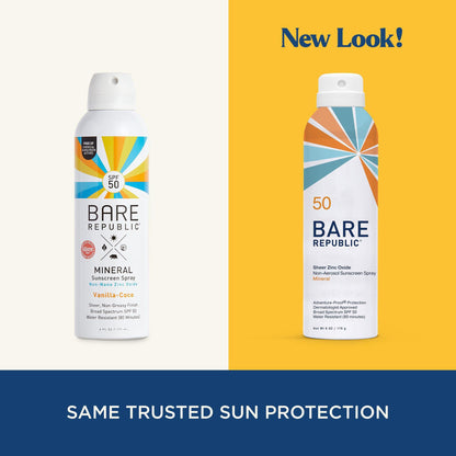 Sunscreen BARE Republic® Mineral Sport SPF 50 Lotion 6 oz. Aerosol Can
