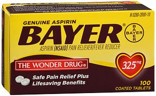 Bayer 1050109 Aspirin Pain Relief