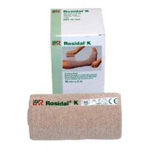 Lohmann & Rauscher 22202 Rosidal K Compression Bandage, 4 Inch x 5 Yard, Tan