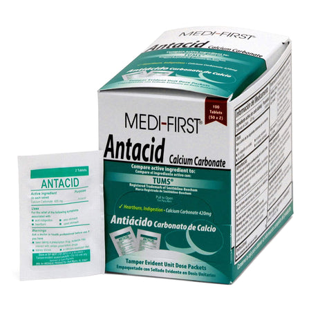 Medique Products 80233 Medi-First Calcium Carbonate Antacid