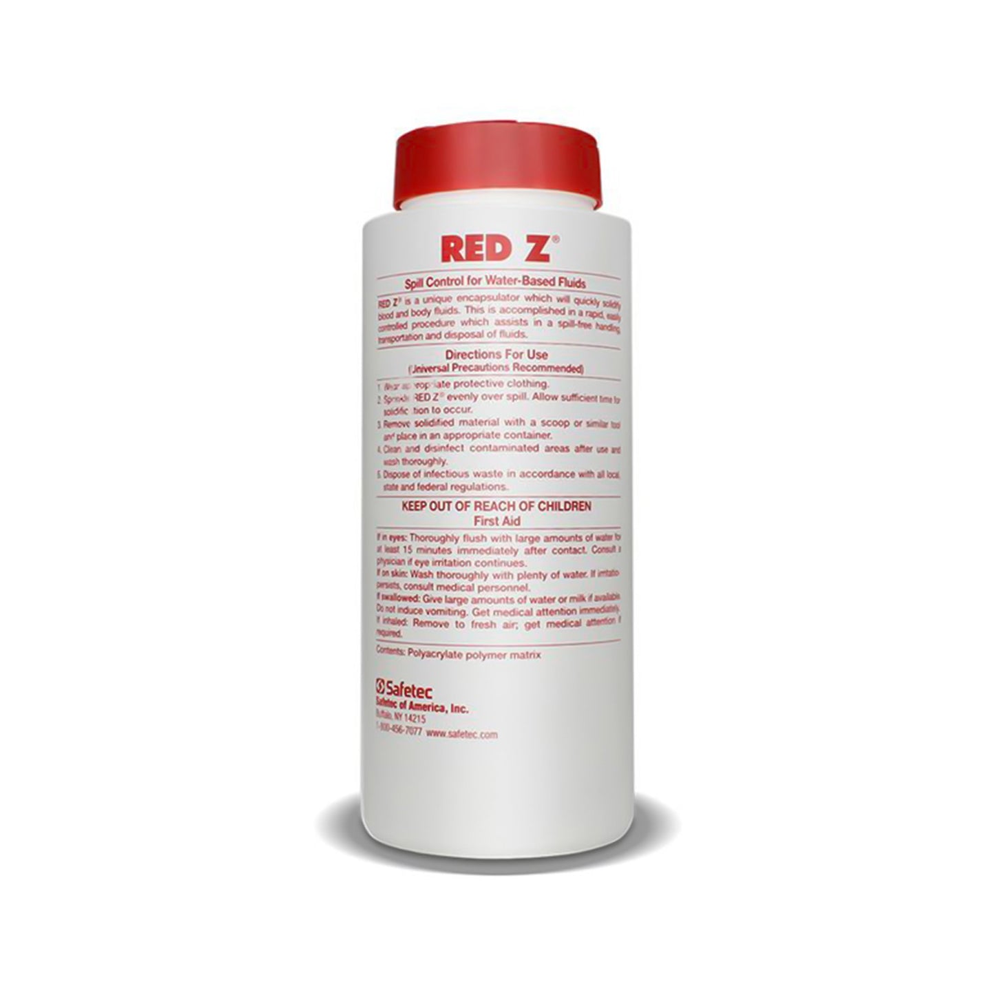 Red Z™ Spill Control Solidifier, 15-ounce Shaker Top Bottle