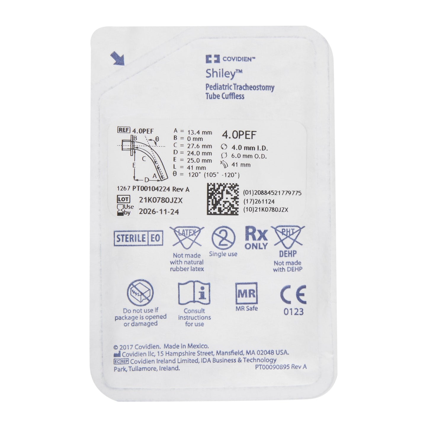 Uncuffed Tracheostomy Tube Shiley™ Pediatric
