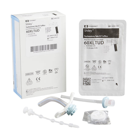 Medtronic 539856 Shiley Extended-Length Tracheostomy Tube, Uncuffed, Size 6