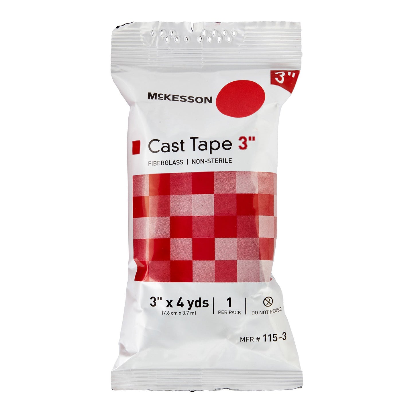 McKesson Red Cast Tape, 3 Inch x 4 Yard