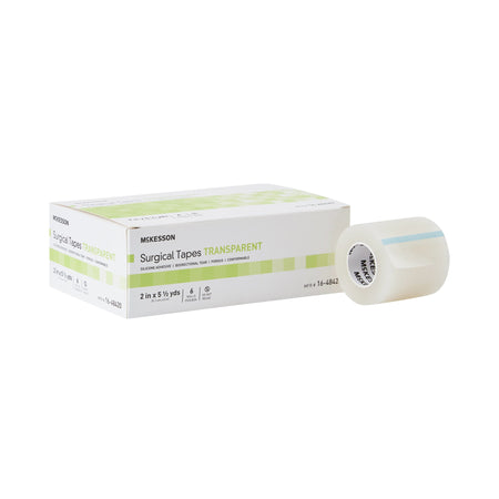 McKesson 16-48420 Silicone Medical Tape, 2 Inch x 5-1/2 Yard, Transparent