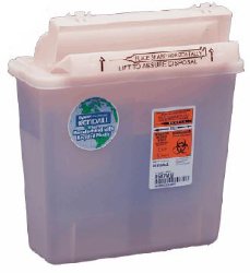 Renewables™ In-Room™ Sharps Container, 1.25 Gallon, 12.5 x 5.5 x 10.75 Inch