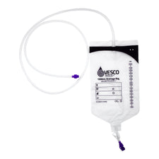 Enteral Drainage Bag with ENFit™ Connector Vesco Medical™ 60 Inch Tubing 1500 mL Sterile