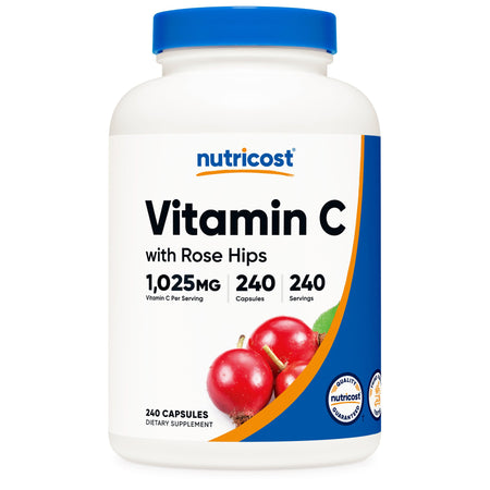 Nutricost NTC153101 Dietary Supplement Vitamin C with Rose Hips C / 1