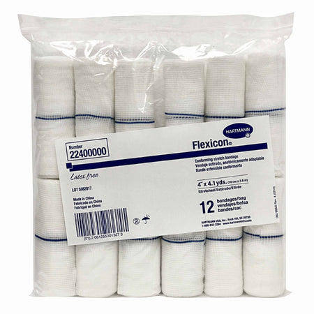 Hartmann 22400000 Flexicon Conforming Bandage, 4 Inch x 4-1/10 Yard, 1-Ply