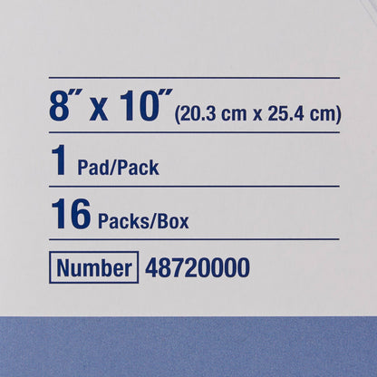 Sorbalux® ABD Sterile Abdominal Pad, 8 x 10 Inch, 1-Ply