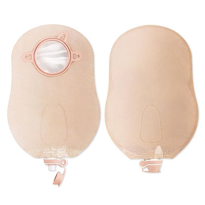 New Image™ 18404 Two-Piece Transparent Urostomy Pouch, 70 mm Flange, Blue Match