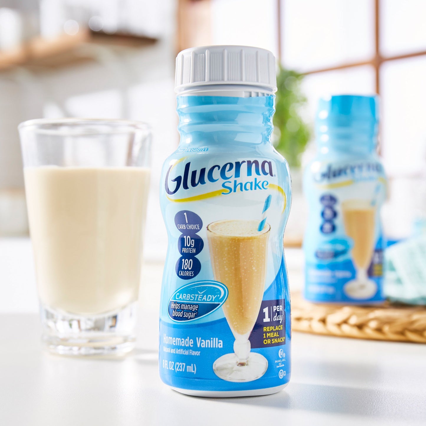 Glucerna® Original Shake, Vanilla Flavor, 8-ounce bottle