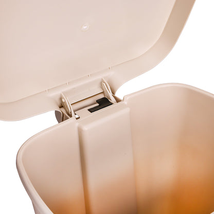 Trash Can McKesson 52 Quart / 13 gal. Beige Plastic Rectangular