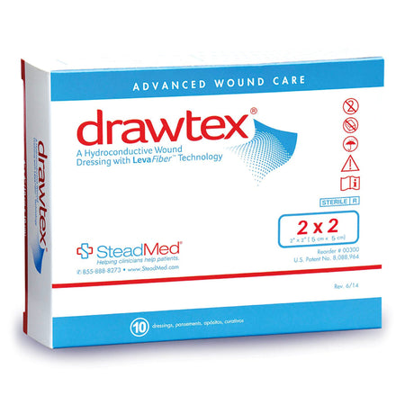 Urgo Medical 300 Drawtex Nonadherent Dressing, 2 x 2 inch