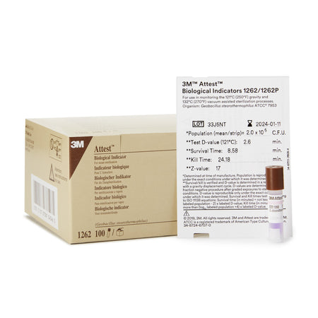 3M 1262 Attest 48-Hour Biological Indicator Vial for Steam Sterilization
